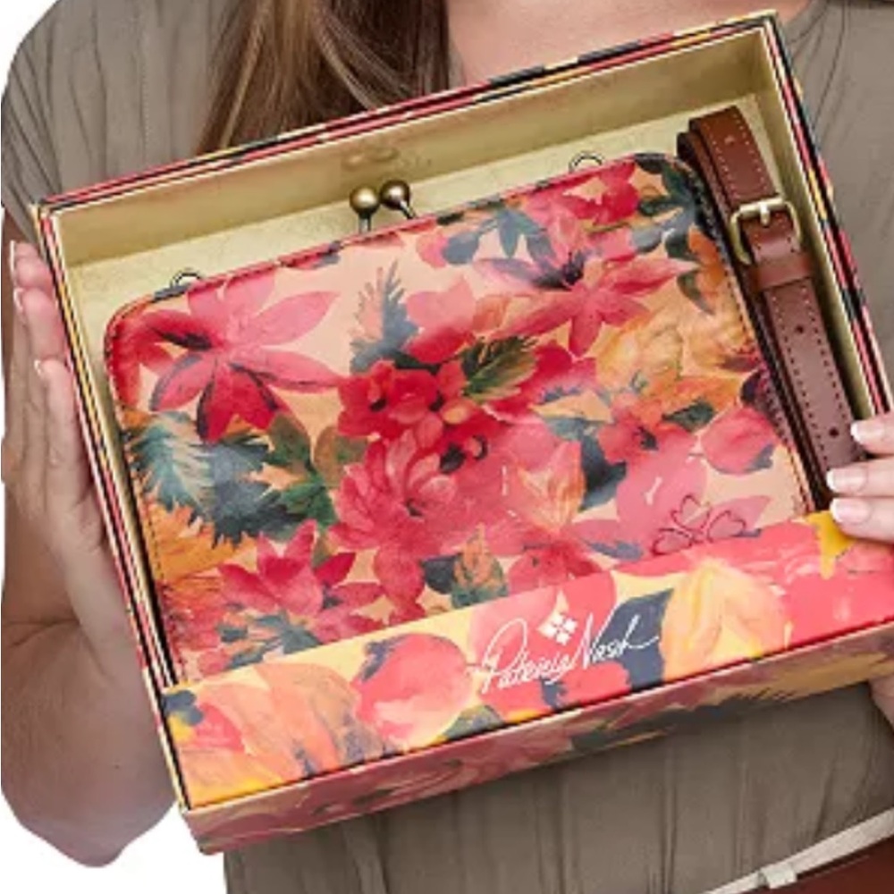 Patricia Nash Multicolor Floral Clutch NIB